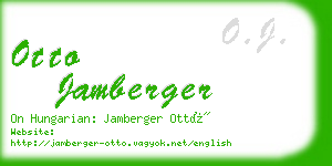 otto jamberger business card